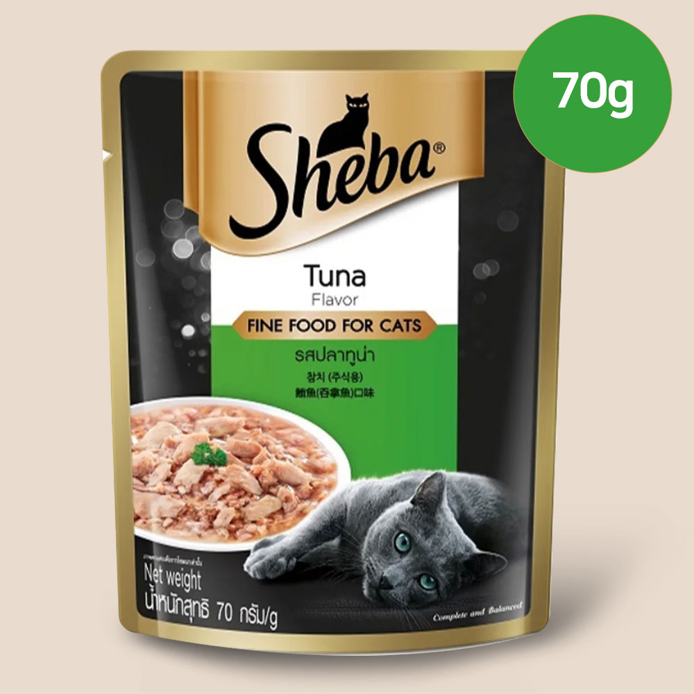 YEW_쉬바 파우치 고양이 주식 참치 70g