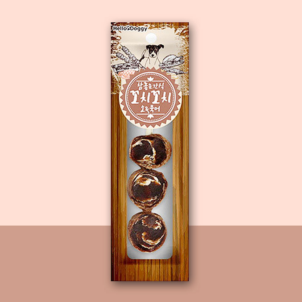 YEW_헬로도기 참좋은간식 꼬치꼬치 소&북어 25g, 1개