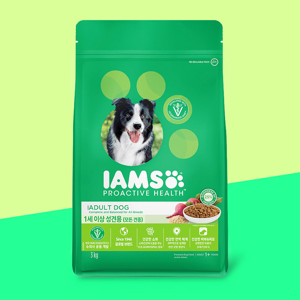 YEW_마즈 아이엠즈 프로액티브 헬스 1세이상 성견용 사료 3kg, 1개
